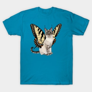 Eastern Tiger Swallowtail Flitter Kitty T-Shirt